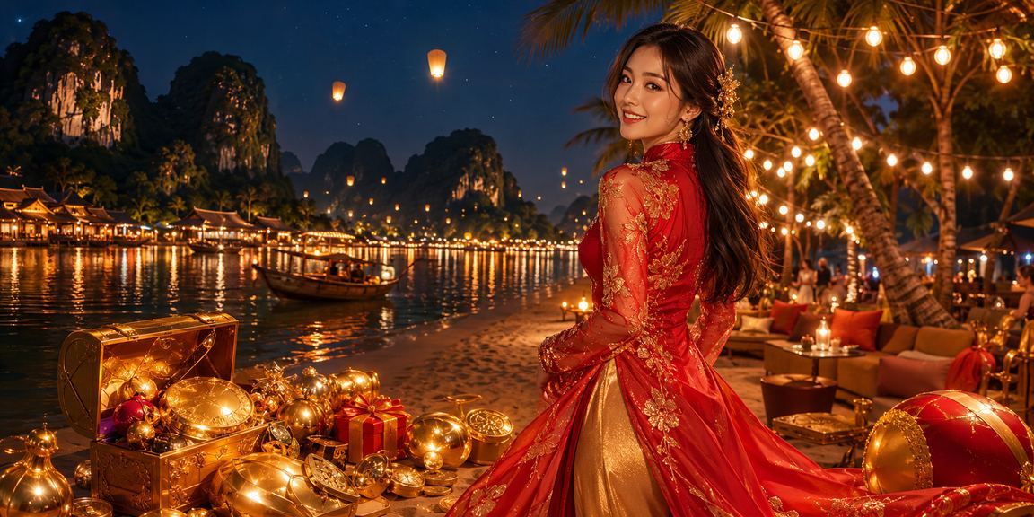 Người dùng Ninh Bình trong trang phục áo dài tham gia giải trí casino trực tuyến